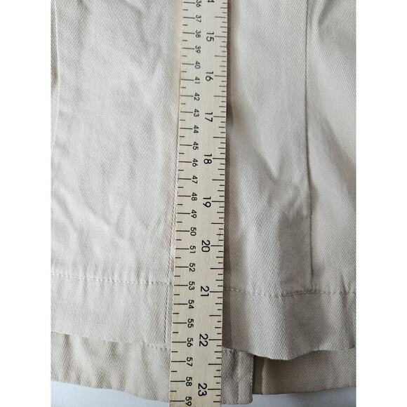 Carlisle Cropped Khaki Pleat Ruffle Trench Jacket 6 - Picture 4 of 6